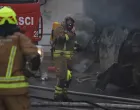Požar na pijaci Kvadrant, Otoka Sarajevo, vatrogasci/Senad Gubelić/