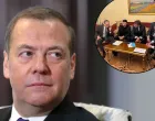 Dmitri Medvedev; Keir Starmer, Emmanuel Macron, Friedrich Merz, Donald Tusk i Volodimir Zelenski telefonski razgovaraju s Donaldom Trumpom//