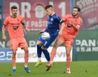 02.04.2025., Gradski stadion "Ivan Kusek Apas", Koprivnica - SuperSport Hrvatski nogometni kup 2024./25., polufinale, NK Slaven Belupo - NK Osijek. Hrvoje Babec, Adriano Jagusic i Marko Soldo Photo: Vjeran Zganec Rogulja/PIXSELL