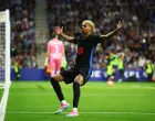 Soccer Football - LaLiga - Espanyol v FC Barcelona - RCDE Stadium, Cornella de Llobregat, Spain - May 15, 2025 FC Barcelona's Lamine Yamal celebrates scoring their first goal REUTERS/Albert Gea