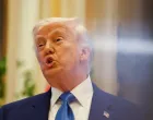 U.S. President Donald Trump speaks as he attends a business forum at Qasr Al Watan during the final stop of his Gulf visit, in Abu Dhabi, United Arab Emirates, May 16, 2025. REUTERS/Amr Alfiky/Amr Alfiky