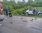 Uništena vozila na mjestu nesreće/Vatrogasci RS/