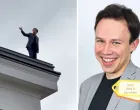 Andrej Hoivik se popeo na krov skupštine u Ljubljani i prijetio da će skočiti//