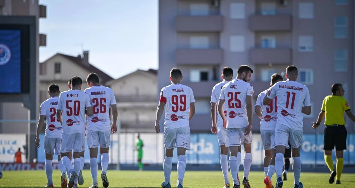 Posušje - Zrinjski, 29. kolo WWin lige BiH, 28.04.2024.g.Nardin Mulahusejnović Mario Ćuže Nemanja Bilbija Filip Bradarić Kerim Memija Antonio Ivančić