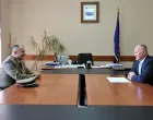 Ministar odbrane BiH Zukan Helez i vojni ataše Srbije u BiH, brigadir Srđan Čavić/Mo Bih