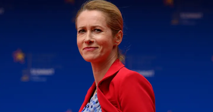 Vice-President of the European Commission Kaja Kallas arrives at the 6th European Political Community summit at Skanderbeg Square in Tirana, Albania May 16, 2025. Leon Neal/Pool via REUTERS/Leon Neal