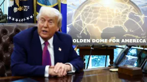 U.S. President Donald Trump makes an announcement regarding the Golden Dome missile defense shield in the Oval Office of the White House in Washington, D.C., U.S., May 20, 2025. REUTERS/Kevin Lamarque/Kevin Lamarque