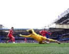 Soccer Football - Premier League - Chelsea v Liverpool - Stamford Bridge, London, Britain - May 4, 2025 Chelsea's Enzo Fernandez scores their first goal REUTERS/David Klein EDITORIAL USE ONLY. NO USE WITH UNAUTHORIZED AUDIO, VIDEO, DATA, FIXTURE LISTS, CLUB/LEAGUE LOGOS OR 'LIVE' SERVICES. ONLINE IN-MATCH USE LIMITED TO 120 IMAGES, NO VIDEO EMULATION. NO USE IN BETTING, GAMES OR SINGLE CLUB/LEAGUE/PLAYER PUBLICATIONS. PLEASE CONTACT YOUR ACCOUNT REPRESENTATIVE FOR FURTHER DETAILS..