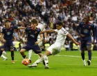 Soccer Football - LaLiga - Real Madrid v Celta Vigo - Santiago Bernabeu, Madrid, Spain - May 4, 2025 Real Madrid's Jude Bellingham shoots at goal REUTERS/Susana Vera