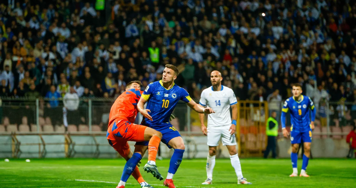 BiH vs Kipar 2. kola grupe H Kvalifikacija za Svjetsko prvenstvo 2026.