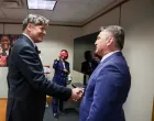 Željko Komšić i zamjenik generalnog sekretara SAD-a Christopher Landau/