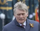 epa09935519 Kremlin spokesman Dmitry Peskov during the Victory Day military parade on the Red Square in Moscow, Russia, 09 May 2022. Russia marks Victory Day, Nazi Germany's unconditional surrender in World War II, with the annual parade in Moscow's Red Square on 09 May, after more than two months of attacks on Ukraine. EPA/MAXIM SHIPENKOV/Maxim Shipenkov