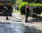 Dobrinja čišćenje ulica: trg zlatnih ljiljana/Senad Gubelić