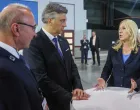 Gordan Grlić-Radman, Andrej Plenković i Željka Cvijanović u Daytonu//
