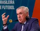 Soccer Football - Brazil unveils new coach Carlo Ancelotti - Grand Hyatt, Rio de Janeiro, Brazil - May 26, 2025 New Brazil coach Carlo Ancelotti during the press conference REUTERS/Ricardo Moraes  TPX IMAGES OF THE DAY