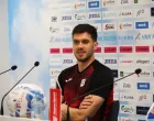 23.05.2025., Rijeka - Konferencija za medije trenera HNK Rijeke radomira Djalovica i kapetana Martina Zlomislica uoci zadnjeg kola i utakmice Rijeka - Slaven Belupo. Photo: Goran Kovacic/PIXSELL