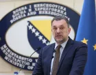 SARAJEVO, 5. aprila (FENA) - Press konferencija ministra vanjskih poslova BiH Elmedina Konakovića. (Foto FENA/Hazim Aljović)./
