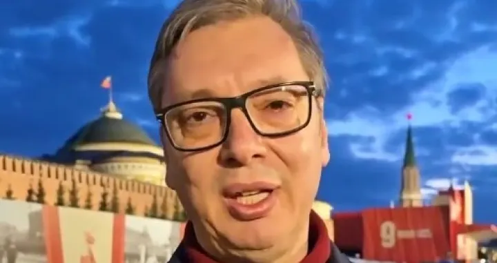 Vučić u obraćanju putem videa iz Moskve/
