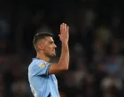 Soccer Football - Premier League - Manchester City v AFC Bournemouth - Etihad Stadium, Manchester, Britain - May 20, 2025 Manchester City's Rodri celebrates after the match REUTERS/Scott Heppell EDITORIAL USE ONLY. NO USE WITH UNAUTHORIZED AUDIO, VIDEO, DATA, FIXTURE LISTS, CLUB/LEAGUE LOGOS OR 'LIVE' SERVICES. ONLINE IN-MATCH USE LIMITED TO 120 IMAGES, NO VIDEO EMULATION. NO USE IN BETTING, GAMES OR SINGLE CLUB/LEAGUE/PLAYER PUBLICATIONS. PLEASE CONTACT YOUR ACCOUNT REPRESENTATIVE FOR FURTHER DETAILS..