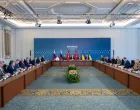 Istanbul, Turska - 2. juni 2025:Trilateralni sastanak delegacija Turske, Rusije i Ukrajine odrЕѕan je u ponedjeljak u Istanbulu u okviru druge runde mirovnih pregovora izmeД'u Moskve i Kijeva uz posredovanje Ankare (Murat GГ¶k - Anadolu Agency)/