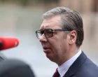 (250516) -- TIRANA, May 16, 2025 (Xinhua) -- Serbian President Aleksandar Vucic speaks to media during the 6th European Political Community (EPC) Summit in Tirana, Albania, May 16, 2025. The 6th European Political Community (EPC) Summit was held Friday in Tirana, capital of Albania, with around 50 national and regional leaders, as well as heads of European Union (EU) and international institutions attending to address shared security and economic challenges. This is the first time the summit was held in the Western Balkans. Alongside EU member states, countries like the United Kingdom (UK), Norway, T??rkiye, Ukraine and Western Balkan countries also attended the summit. (Xinhua/Zhao Dingzhe) Photo: Zhao Dingzhe/XINHUA