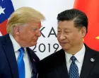 FILE PHOTO: U.S. President Donald Trump meets with China's President Xi Jinping at the start of their bilateral meeting at the G20 leaders summit in Osaka, Japan, June 29, 2019. REUTERS/Kevin Lamarque/File Photo/Kevin Lamarque