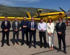 MOSTAR, 4. juna (FENA) - Delegacija Vlade FBiH predvoД'ena premijerom Nerminom NikЕЎiД‡em posjetila je u srijedu ZraДЌnu luku Mostar u kojoj je od 1. juna stacioniran Air Tractor namijenjen za zraДЌno patroliranje, poДЌetno otkrivanje i gaЕЎenje poЕѕara iz zraka na podruДЌju Hercegovine.(Foto FENA(Branka Soldo)/Branka Soldo