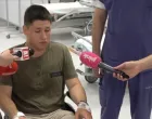 Miloš Pavlović se javnosti obratio u invalidskim kolicima nakon napada/ X/