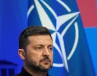 FILE PHOTO: Ukraine's President Volodymyr Zelenskiy attends a press conference, on the day of the NATO Bucharest Nine (B9) meeting, in Vilnius, Lithuania, June 2, 2025. REUTERS/Ints Kalnins/File Photo/Ints Kalnins