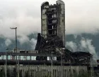 Zapaljena zgrada oslobođenja/