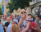 Aleksandra Pandurević, članica Predsjedništva SDS-a, obraćanje okupljenim građanima/Prtsc