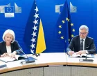 Predsjedavajuća Vijeća ministara BiH Borjana Krišto i komesar za unutrašnje poslove i migracijska pitanja Magnus Brunner/Fena