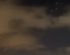Missiles launched from Iran towards Israel are intercepted, as seen from Ashkelon, Israeli, June 14, 2025. REUTERS/Amir Cohen/Amir Cohen