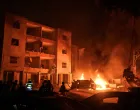 Firefighters and rescue personnel work at an impact site following missile attack from Iran on Israel, in Haifa, Israel, June 15, 2025. REUTERS/Rami Shlush ISRAEL OUT. NO COMMERCIAL OR EDITORIAL SALES IN ISRAEL/Rami Shlush
