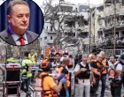 Israel Katz; Stanovnici čekaju vani dok izraelska civilna zaštita i vatrogasne brigade nastavljaju operacije traženja i spašavanja nakon iranskih napada u Tel Avivu u Izraelu//