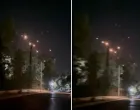 Iranske rakete padaju na Izrael. snimak iz Damaska/Prtsc
