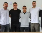 Miroslav Kršić i Zlatko Maksimović sa Sergejom Damjanićem, Lazarom Sajčićem i Đorđetom Jovičićem