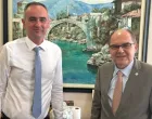 Đani Rahimić i Christian Schmidt u Mostaru/Ohr