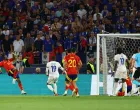 Soccer Football - Nations League - Semi Final - Spain v France - MHPArena, Stuttgart, Germany - June 5, 2025 Spain's Nico Williams scores their first goal REUTERS/Kai Pfaffenbach