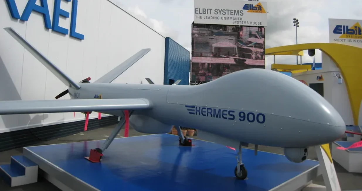 dron, hermes 900, israel/Matthieu Sontag