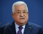 epa10124412 Palestinian President Mahmoud Abbas speaks during a joint press conference with German Chancellor Olaf Scholz (not pictured) at the Chancellery in Berlin, Germany, 16 August 2022. German Chancellor Olaf Scholz and Palestinian President Mahmoud Abbas met for bilateral talks. EPA/CLEMENS BILAN/Clemens Bilan