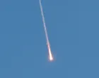 A missile launched from Iran towards Israel is seen from Tubas, amid the Iran-Israel conflict, in the Israeli-occupied West Bank, June 24, 2025. REUTERS/Raneen Sawafta/Raneen Sawafta