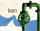 FILE PHOTO: A map showing the Strait of Hormuz and Iran is seen behind a 3D printed oil pipeline in this illustration taken June 22, 2025. REUTERS/Dado Ruvic/Illustration/File Photo/Dado Ruvic