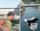 Luca Bont skočio sa Starog mosta/Crna Hronika
