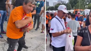 Vučićeve pristalice se otimaju za smokije i sokove/X