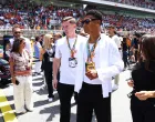 Ollie Watkins na utrci Formule 1 (FOTO: REUTERS/Albert Gea)
