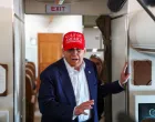 U.S. President Donald Trump speaks to reporters aboard Air Force One en route to Joint Base Andrews, Maryland, after touring a temporary migrant detention center informally known as "Alligator Alcatraz" in Ochopee, Florida, U.S., July 1, 2025. REUTERS/Evelyn Hockstein/Evelyn Hockstein