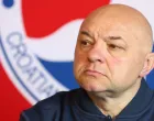 24.04.2023., Zagreb - Okupljanje i konferencija za medije hrvatske muske rukometne reprezentacije uoci posljednje dvije utakmice u kvalifikacijama za EP 2024. protiv Grcke i Belgije. Izbornik hrvatske muske seniorske reprezentacije Goran Perkovac, Boris Dvorsek, Marin Sipic, Filip Glavas. Photo: Goran Stanzl/PIXSELL