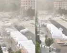 Ćaciji, vjetar u Beogradu, Pionirski park, vjetar nosio šatore u Pionirskom parku/Prtsc