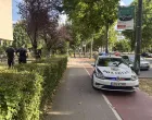 Druga gimnazija Sarajevo, policijska patrola, žuta traka, policija, MUP KS, policijska traka/Nedim Fetahović